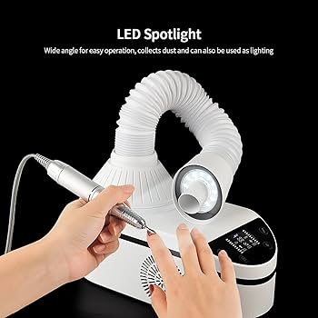 ネイル集塵機 Amazon.co.jp: 2 In 1 ネイル集塵機、LED ディスプレイと 360 度